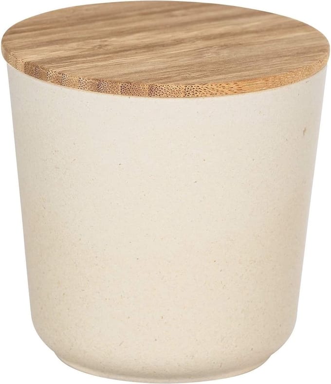 Wenko Opbergpot Bondy 500 Ml Keramiek/bamboe Crème