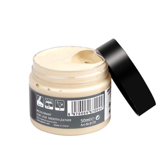 Crème réparatrice pour cuir, 50 ml, baume colorant pour siège auto et canapé beige