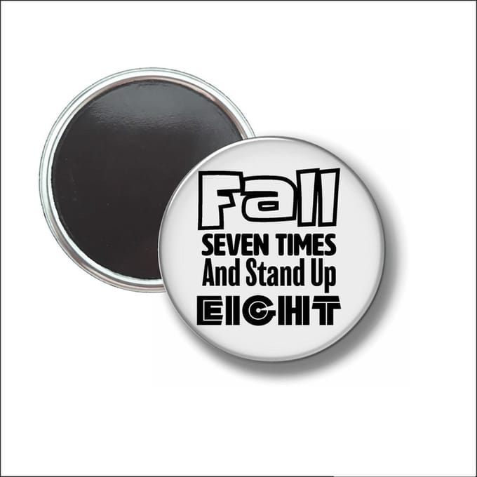 Button Met Magneet 58 MM - Fall Seven Times - NIET VOOR KLEDING