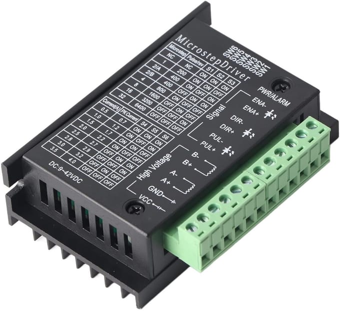 DC Stappenmotor Driver 0.5-4A 9-40V met 32 Micro Stappen voor Nema Stappenmotoren