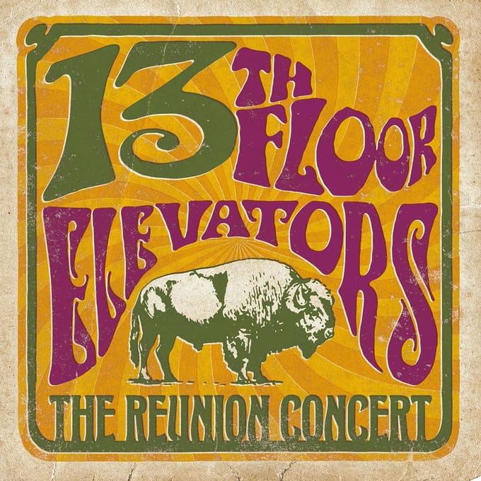 LP Plaat 13TH FLOOR ELEVATORS Reünieconcert BDL001LP BLUE DAY 2022 UK Rock pink