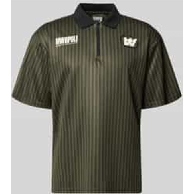 regular fit poloshirt met labelprint model 'Lama'