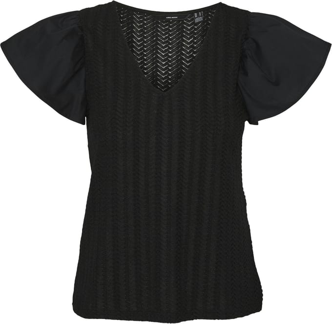 VERO MODA - VMNAJA SS V-NECK TOP JRS GA - Dames - Blouses