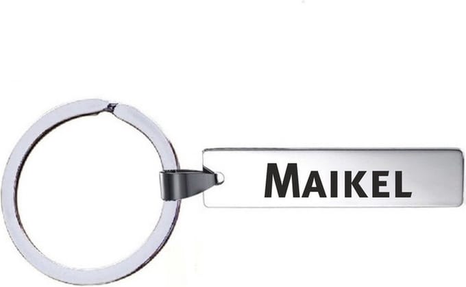 Sleutelhanger Met Naam - Maikel - RVS