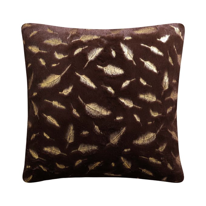 Meble odNowa - Sierkussenhoes - Veerpatroon - Bruin - 40x40cm