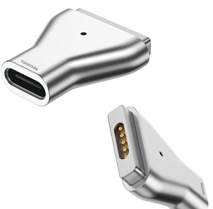 USB-C PD Adapter 100W Magnetische | Aluminium Type-C naar Type-C met LED-indicator Geschikt voor MacBook Air/Pro en andere USB-C apparaten