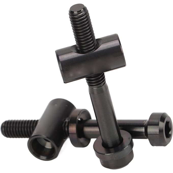 2 STUKS RISK M5 X 40mm Fiets Zadelpen Schroef Zadelpen Bevestigingsschroef Fiets DIY Vervangingsonderdelen Black black