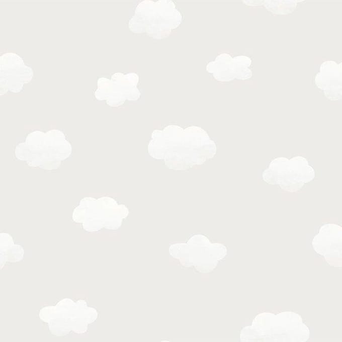 Dutch Wallcoverings - Over The Rainbow- Cloudy Sky Grey