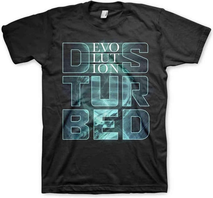 Disturbed Heren Tshirt -2XL- Evolution Zwart