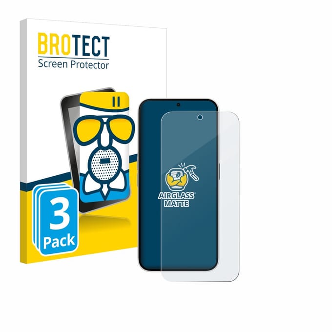 BROTECT - Screenprotector voor Nothing Phone (2a) - Folie Beschermfolie Beschermglas matte 3 Stuks