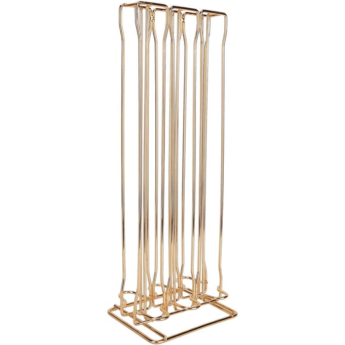 Opbergrek voor koffiecapsules, organizer voor 60 stuks, capsulehouder voor koffiepads voor NespressoGold beige