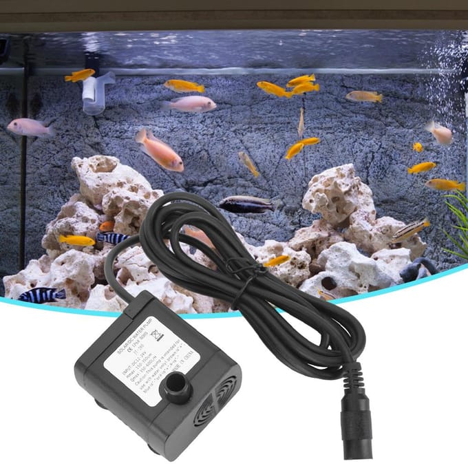 Zonne-energie DC Waterpomp Mini Borstelloze Dompelpomp voor Waterfontein 24V