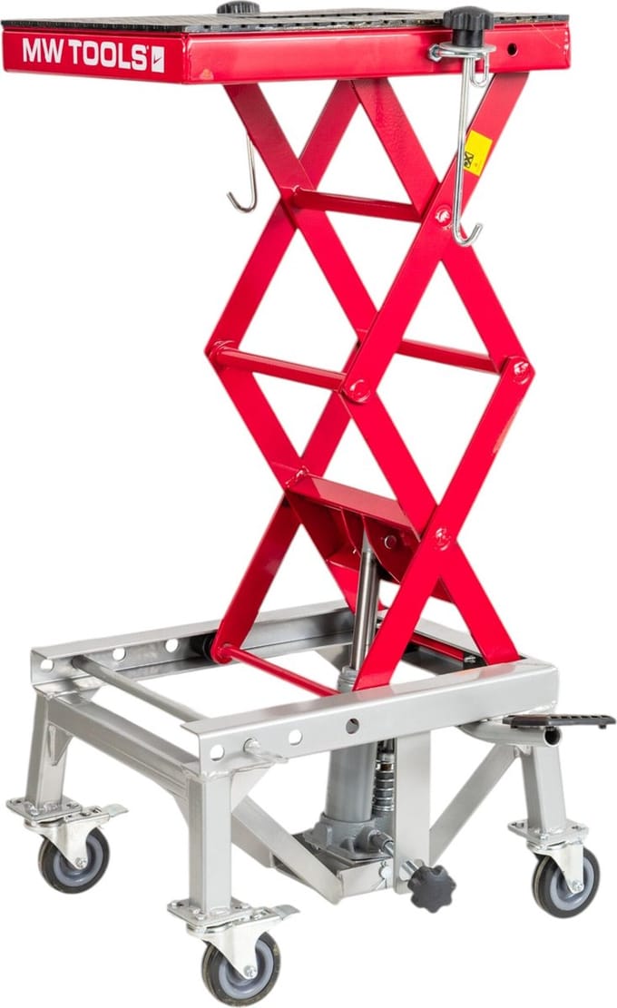 Motorlift hydraulisch 135 kg 345 – 870 mm MW Tools MSB135