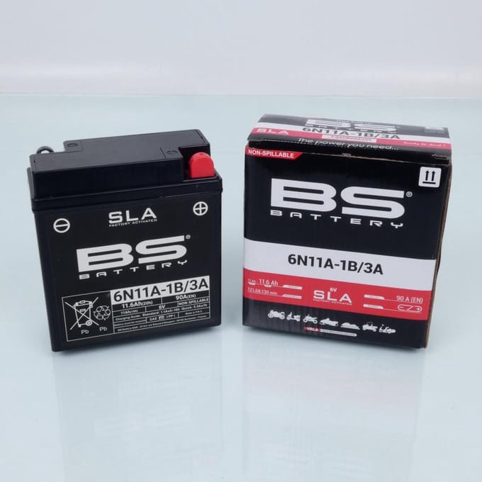 Bs Battery Sla Battery Maintenance Free Factory Activated - 6N11A-1B/3A