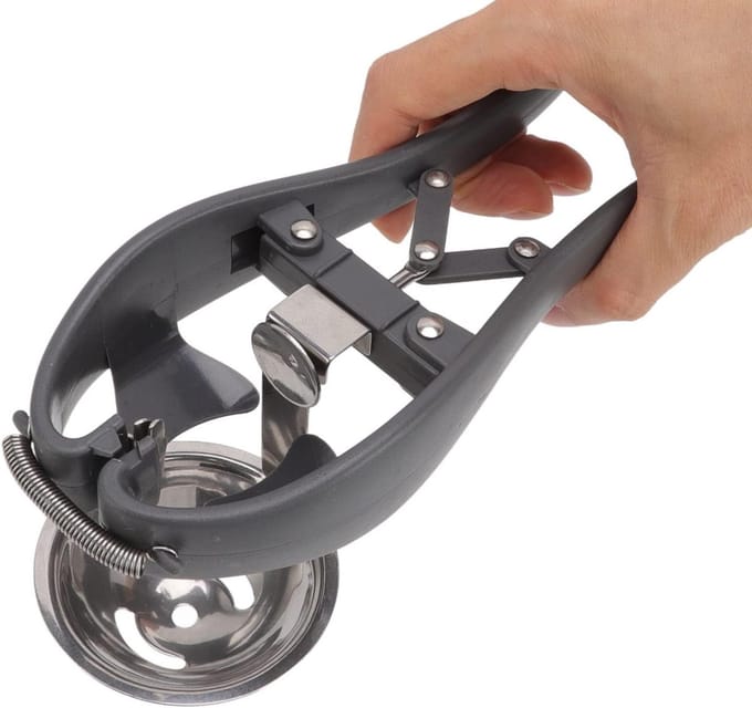 Automatische eierkraker en eierseparator van roestvrij staal, handige eierdoos met clips voor eenvoudig eiwit scheiden en koken