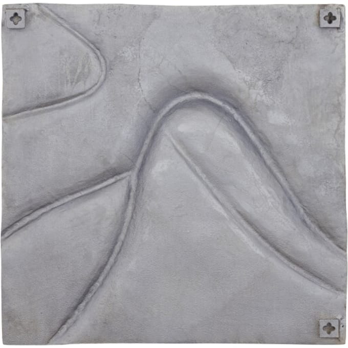 PTMD Wandpaneel Gihan - 70x5x70 cm - Aluminium - Zilver