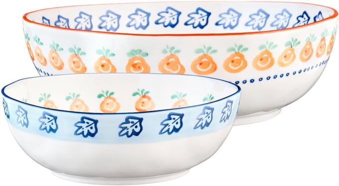 NAPOLI slakom Ø23,5cm en Ø28cm - 2 stuks - Citrus