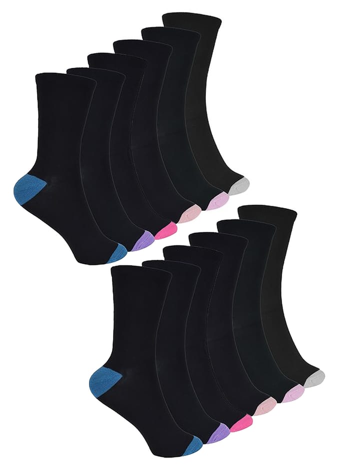 12 paar laag uitgesneden bamboesokken voor dames - Pack 1