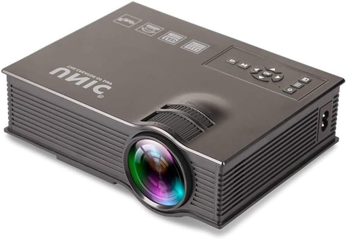 Draagbare Beamer - Mini Projector - Home Cinema - Stille Koeling - 100 Inch Beeld - Zwart