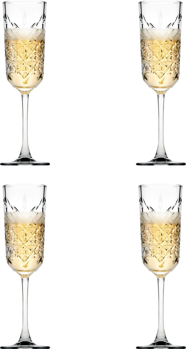 Pasabahce Timeless Champagneglazen - 175 ml - 4 Stuks - Flute