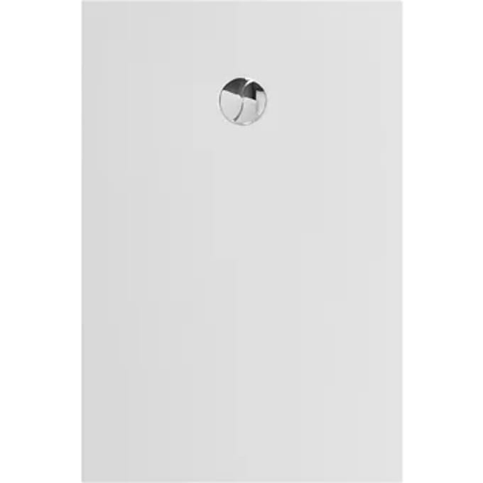 Allibert - Douchebak - Karbon 120 X 80 Cm - Polybeton - Wit