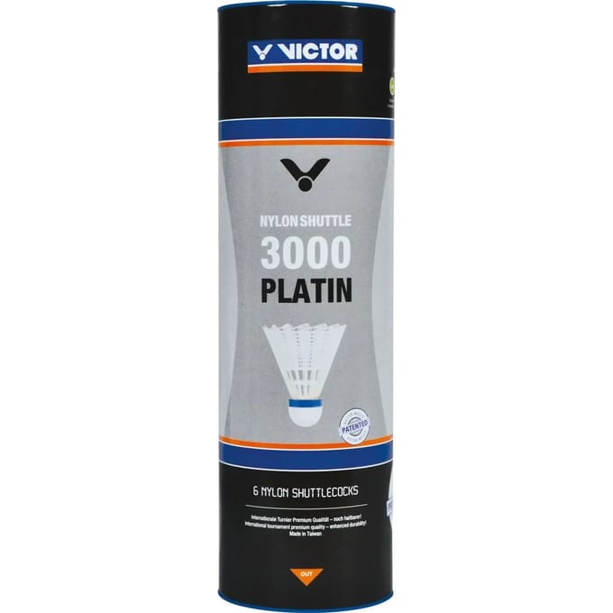 Set van 6 nylon shuttles Victor Platin 3000