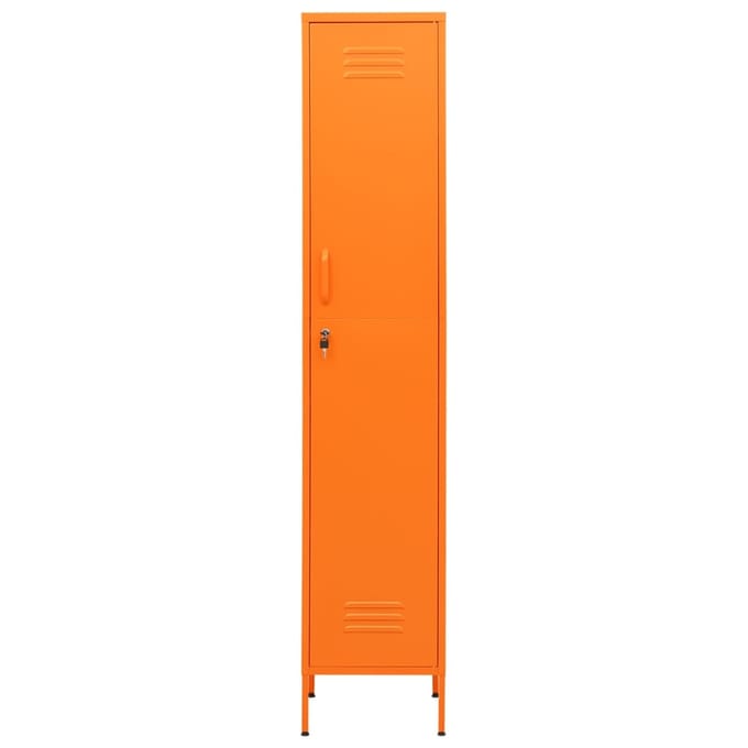 vidaXL - Lockerkast - 35x46x180 - cm - staal - oranje