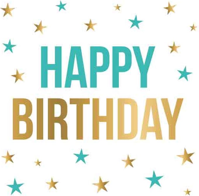 Wenskaart Daisy XL - Happy Birthday - met Envelop