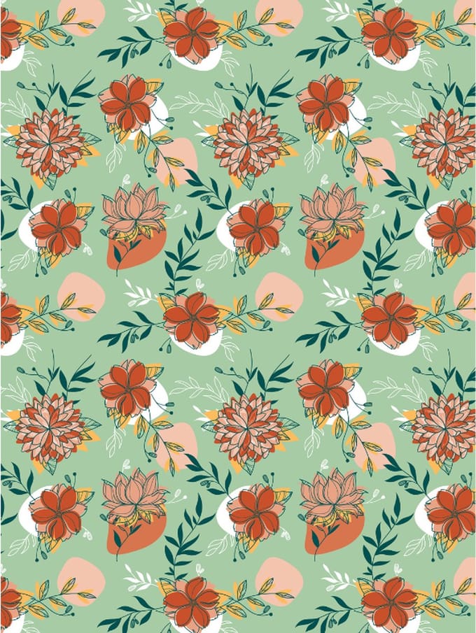 Decopatch papier Zomerbloemen