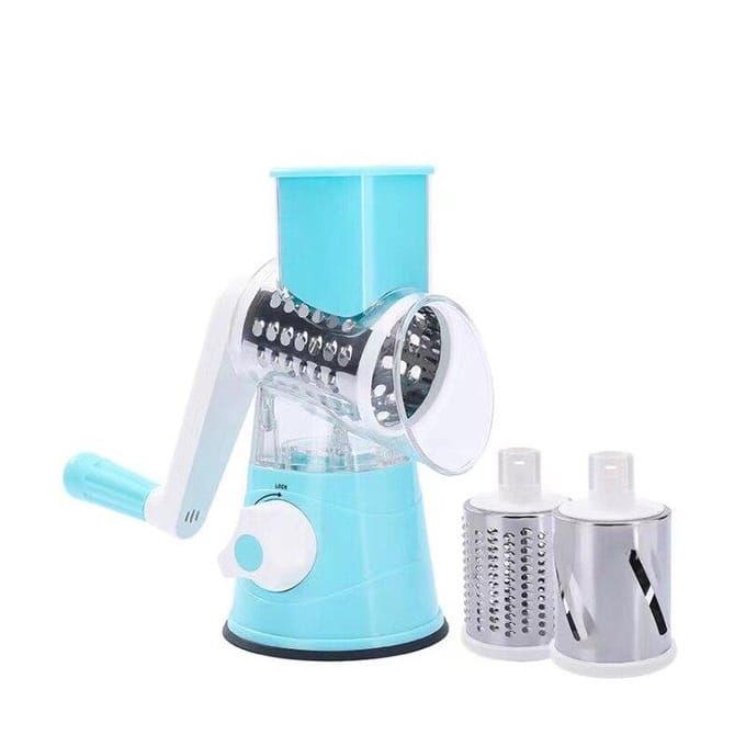 Multifunctionele Roller Groentesnijder Handkruk Thuiskeuken Versnipperaar Aardappelrasp white