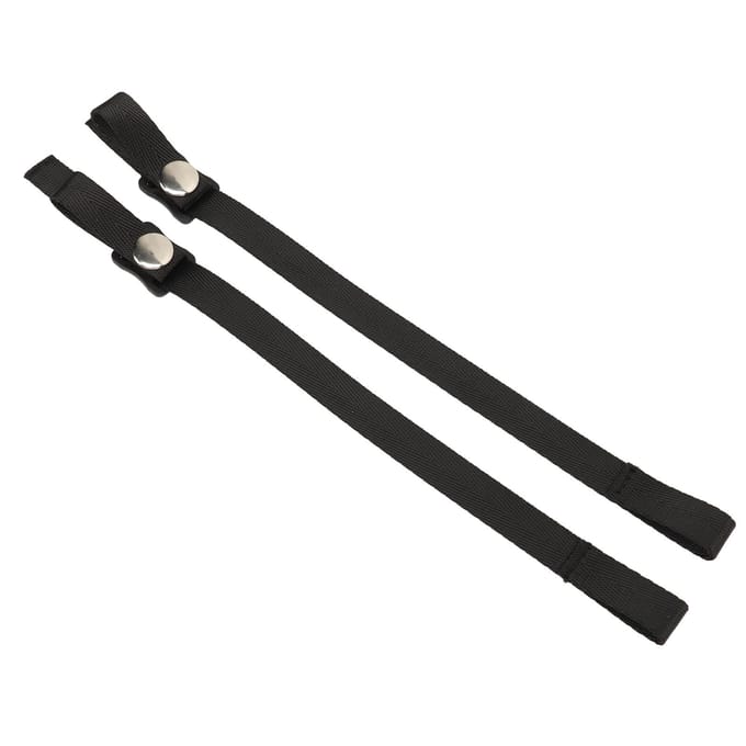2 stuks kinband voor ijshockeyhelmen, kinband voor ijshockeyhelmen met enkele versterkte drukknopen black