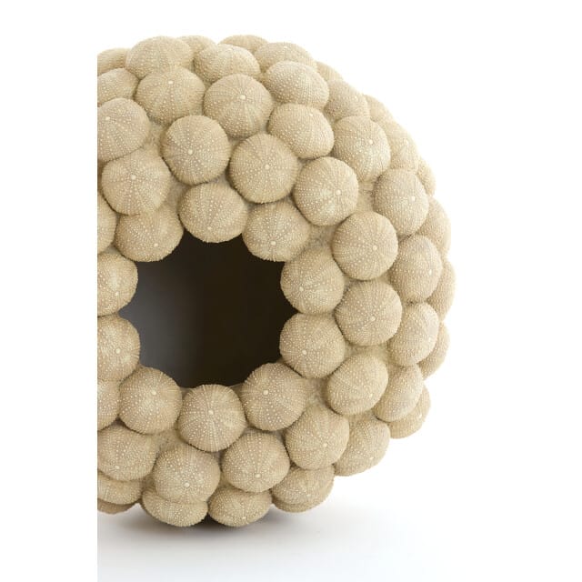 Light & Living - Vaas SEA URCHIN - Ø40x23.5cm - Bruin