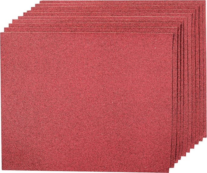 Silverline Aluminiumoxide schuurvellen, 10 Stuks 80 korrelgrofte