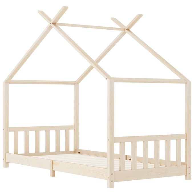 vidaXL - Kinderbedframe - massief - grenenhout - 90x200 - cm