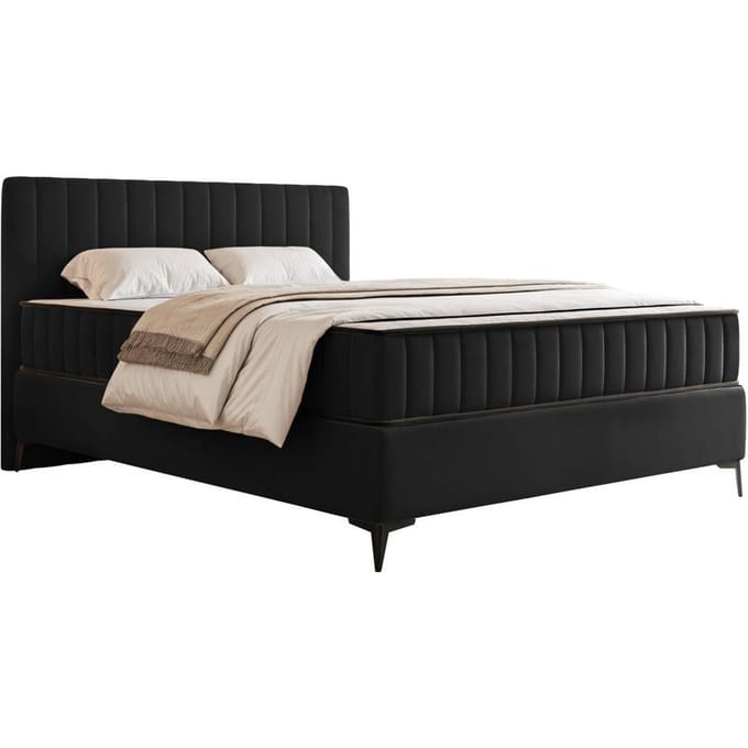 Boxspring Simone 140x200 cm fluweel met opbergruimte | NADUVI Collection