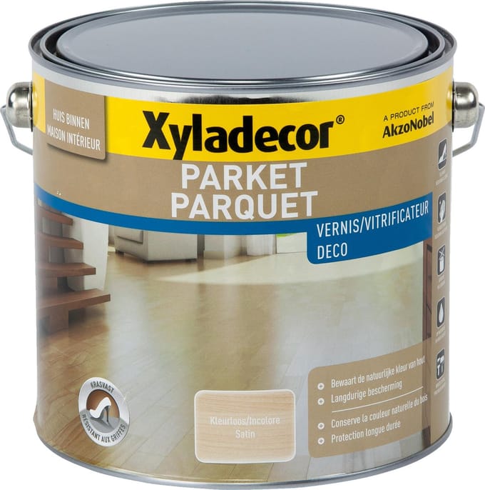 Xyladecor Parket Vernis Deco Satin Kleurloos 2,5 L