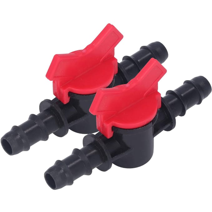 2 stuks Flow Control Valve Water Stop Controller Regulator ABS Schakelaar Accessoire Set Kit 12mm 0.47in