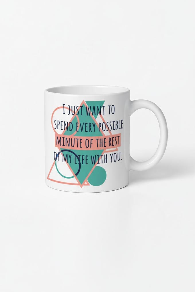Liefdesmok 'Rest van Mijn Leven Met Jou' - Romantisch Keramisch Geschenk