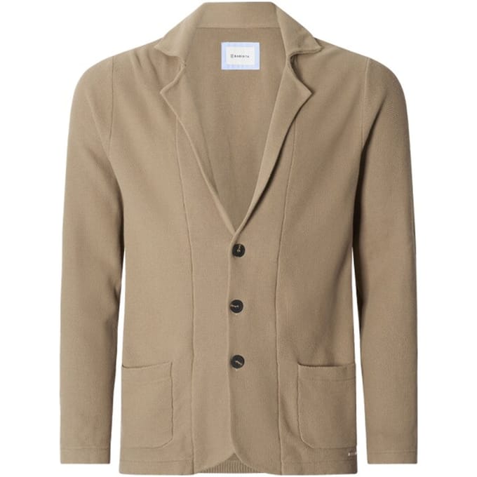 Babista herren Gebreid Colbert - 48/50 - beige - Plus Size