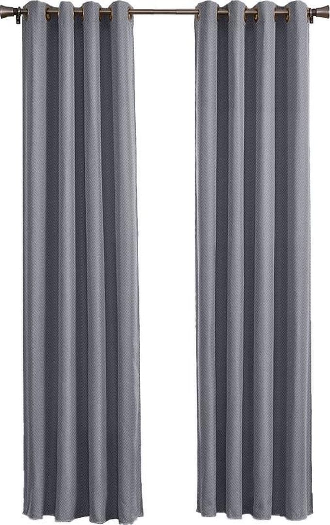 Larson - Luxe hotel blackout gordijn - met ringen - 3m x 2.5m - Lichtgrijs