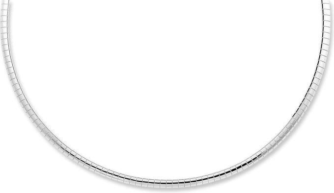Montebello Ketting Blomme - 316L Staal - Omega Schakel - 4mm - 50cm