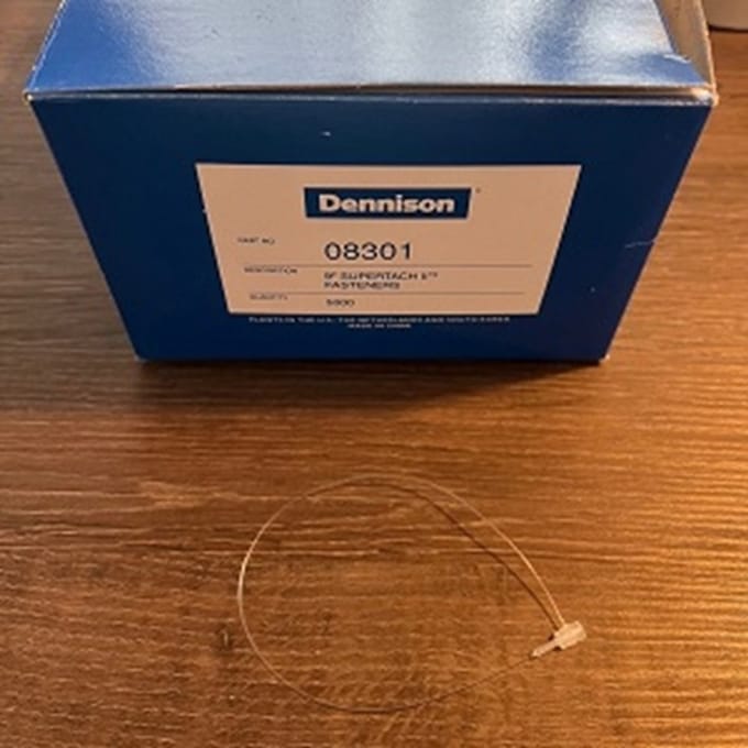 Avery Dennison - 9" Supertach II Fasteners - 225mm Nylon veiligheidssluitingen - Verpakt per 5000 stuks