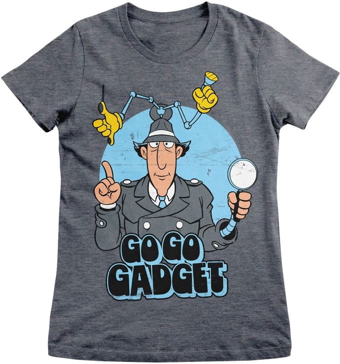 Inspector Gadget T-shirt Go Go Gadget Girly Tee CPLG-5-IG002-H68-14