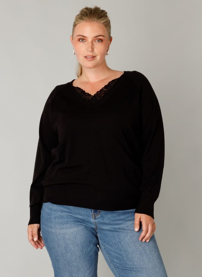 YEST CURVE Francesca Tops - Black - maat 2(50)