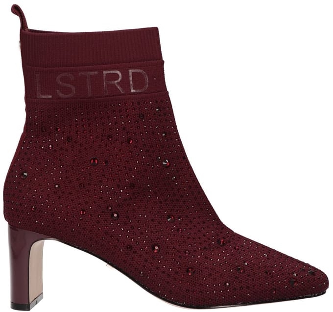 La Strada Enkellaars Bordeaux Knitted - Damesschoenen - Maat - 40