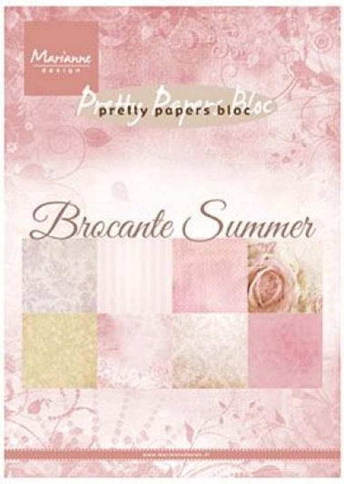 Marianne Design Pretty Paper Bloc - Brocante Summer - A5 - 32 vellen