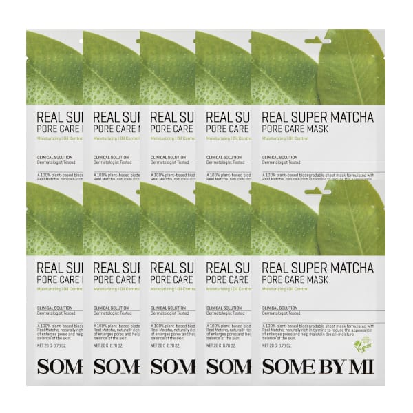 [Promotie] SOME BY MI - Real Super Matcha Pore Care Mask - 10stukken