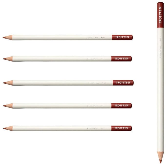 Tombow Irojiten - Kleurpotloden - D13 - Terra Cotta - Rood - 6 Stuks