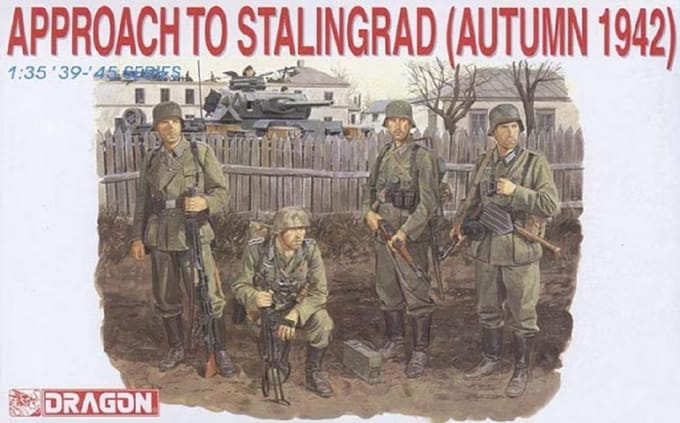 Dragon Modelbouwpakket Militaire voertuigen - 6122 Approach to Stalingrad - Autumn 1942- Figures Plastic - 1:35 - Modelbouw