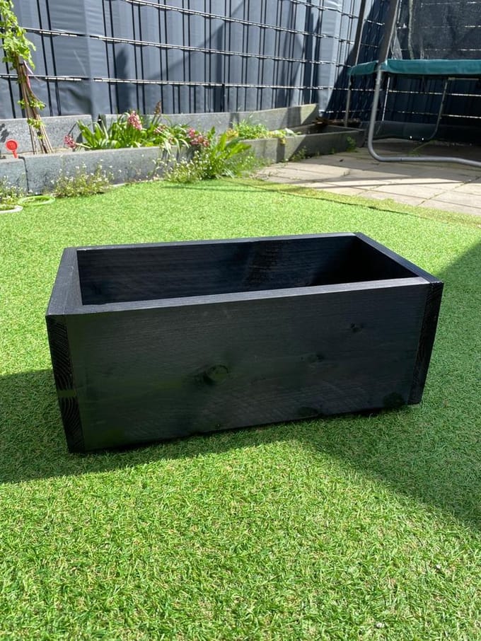 AGluxury plantenbak - Steigerhout - 50x 23,5x 20x